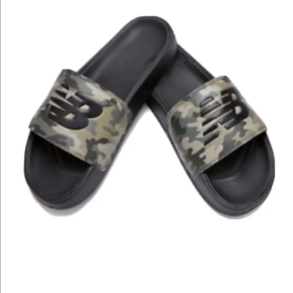 New Balance SMF200CP Men’s Camouflage Slides Sandals Black/ Green 16 - Picture 5 of 8